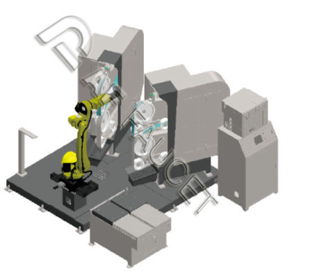 RTAF-AG0204M- Robot Mesin Penggilingan Untuk Ukuran Menengah Saniter Peralatan Kuningan Head Shower
