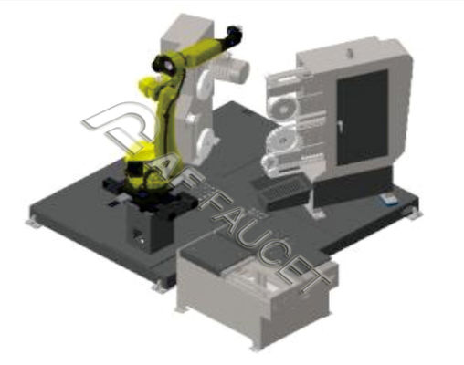 70dB Robot Grinder Mesin Sikat Otomatis Peralatan Sikat dan Sikat Hibrida