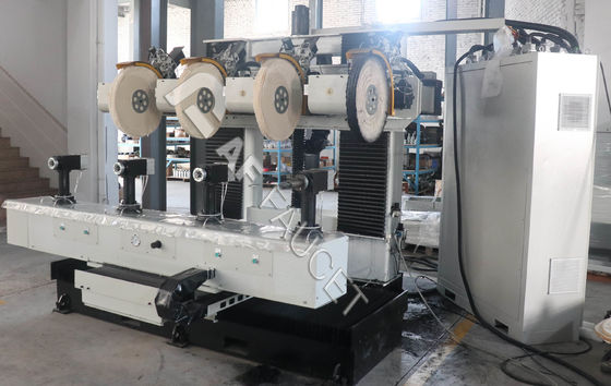 Gray CNC Faucet Polishing Machine Full Digital Control Untuk Kunci Genggam Pintu